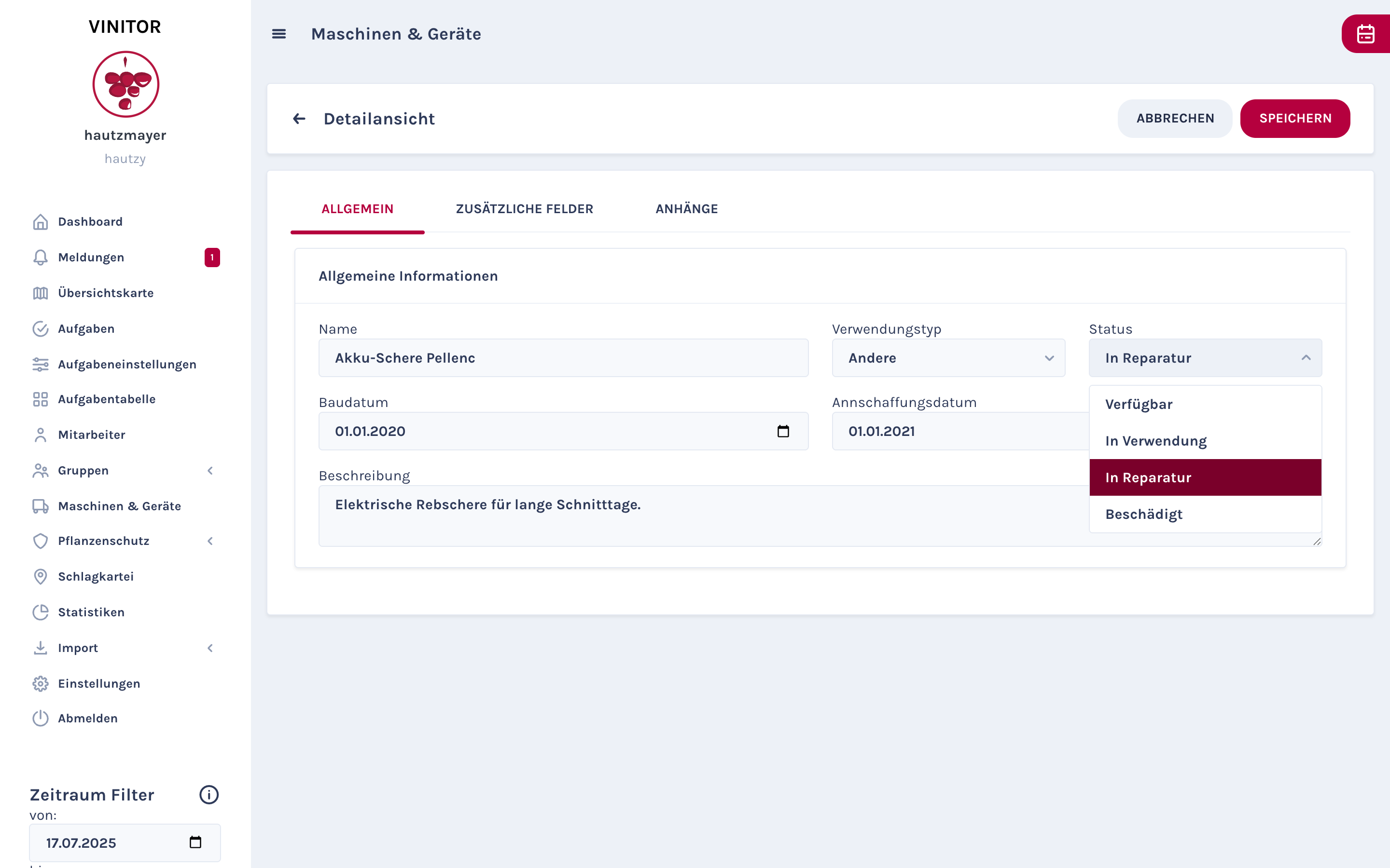 GPS-Backup, Geräte-Status & Integrationstests