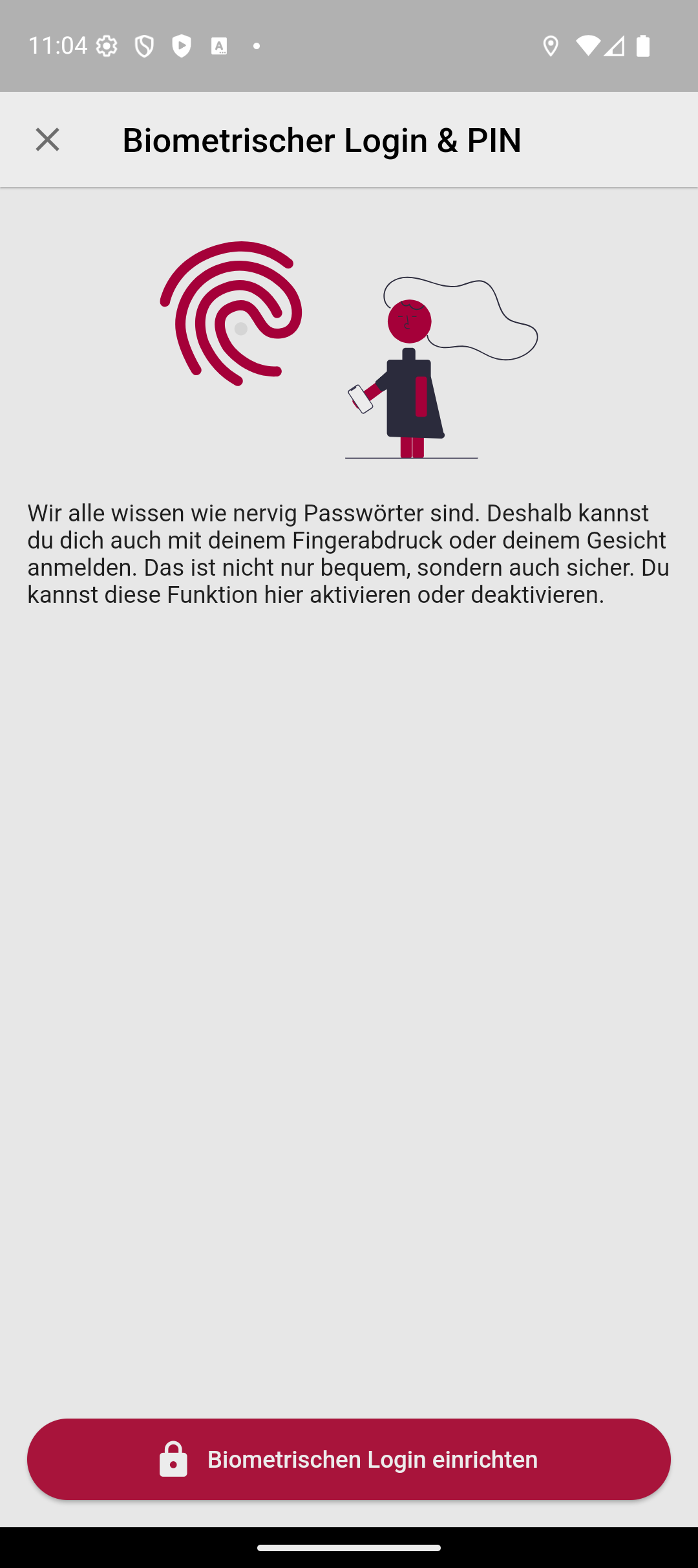 Mobile App 2.0 — Biometrie, Offline & neue Icons